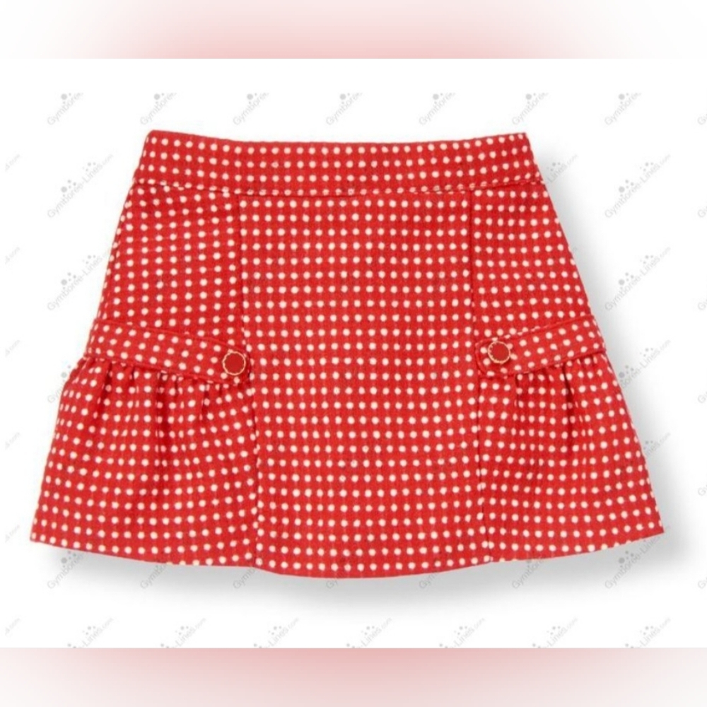 Janie & Jack vintage "City Stroll" button dot skirt